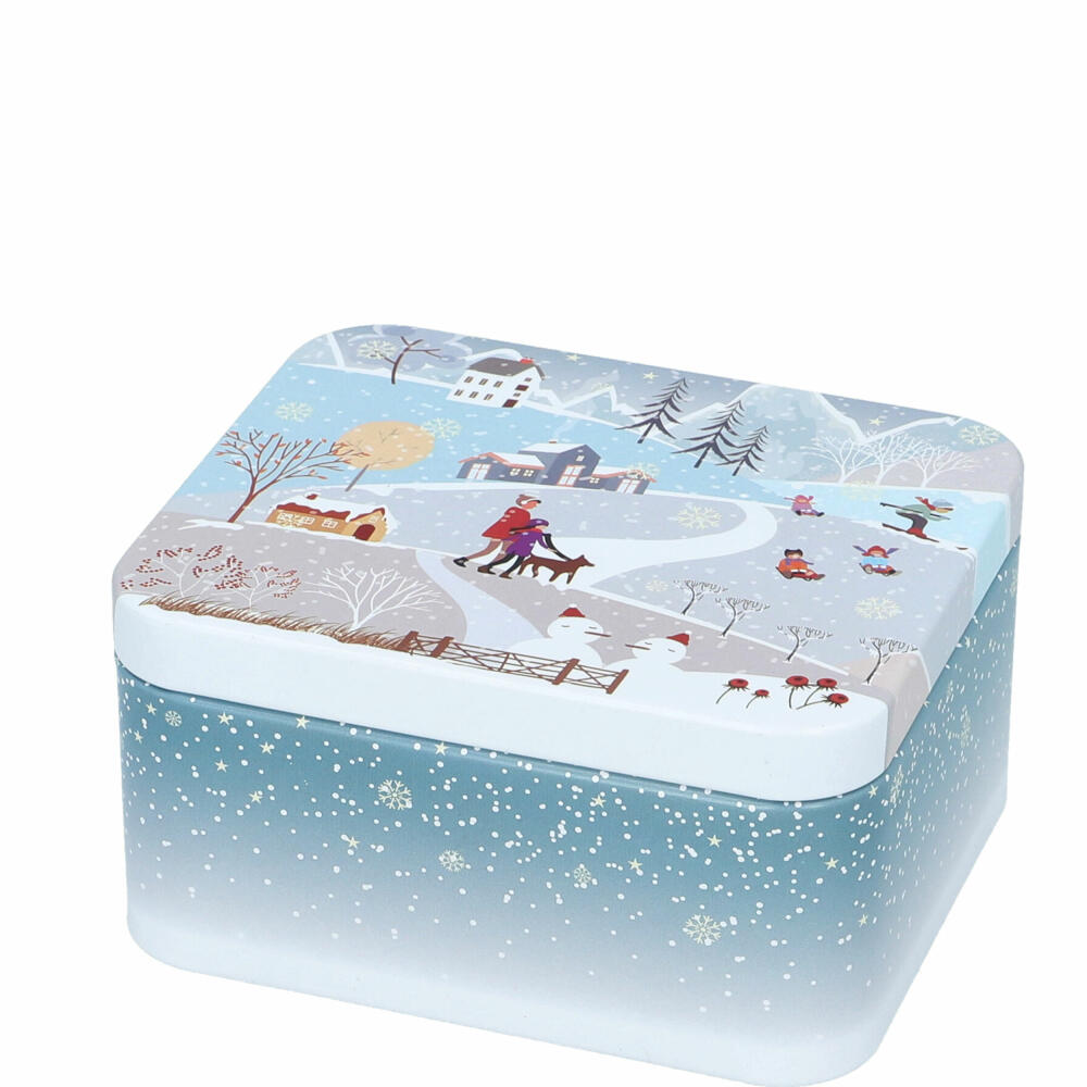 Birkmann biscuit tin set Winter Wonderland, 2-piece, size S+M, cookie tin, biscuit tin, tinplate, 433588