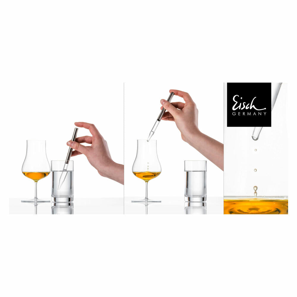 Eisch Whisky Pipetten Set Gentleman Platin, mit Glas, Verdünnungspipette, Glas, Platin, 86599913