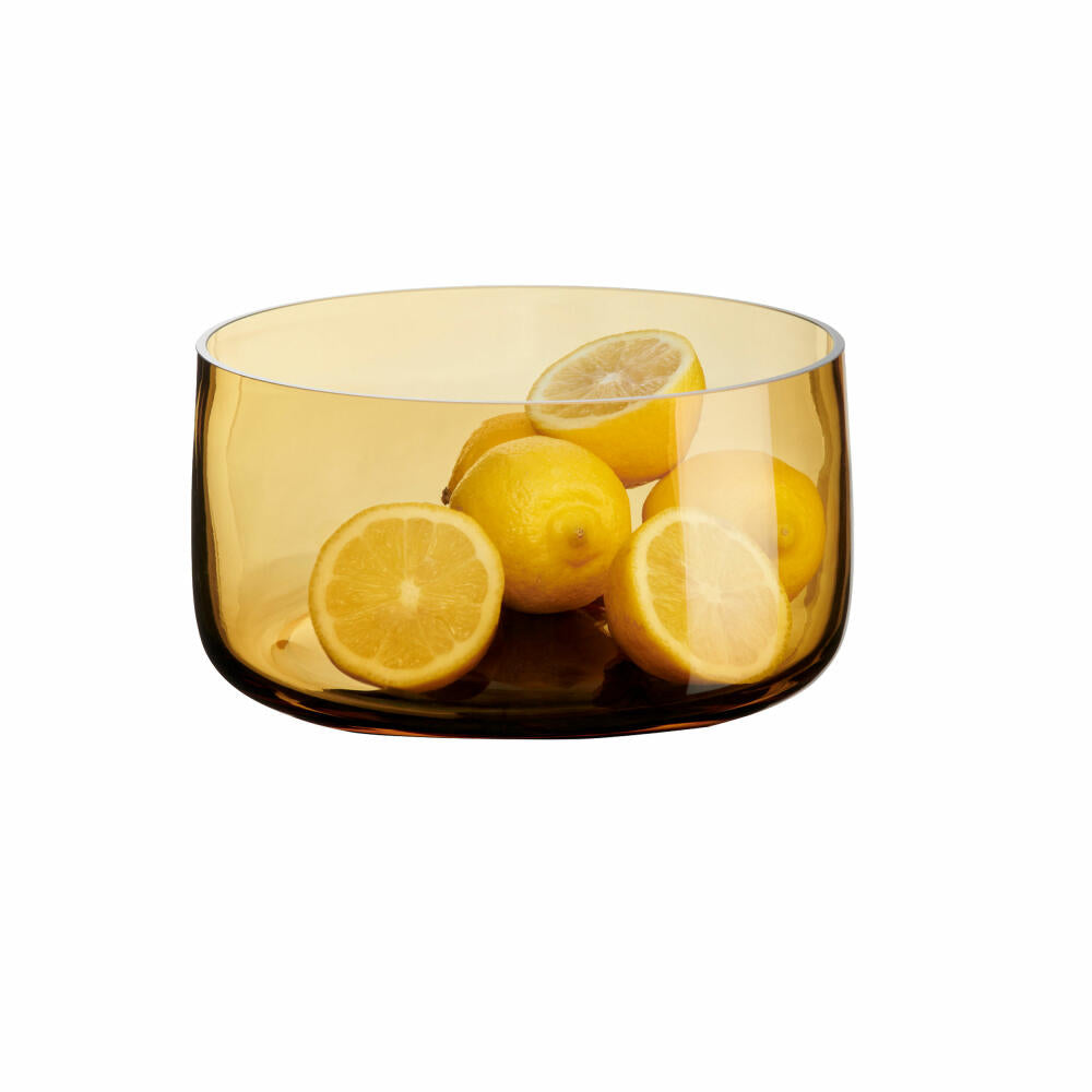 ASA Selection bowl Ajana Amber, decorative bowl, glass, yellow, 21.5 cm, 88143009