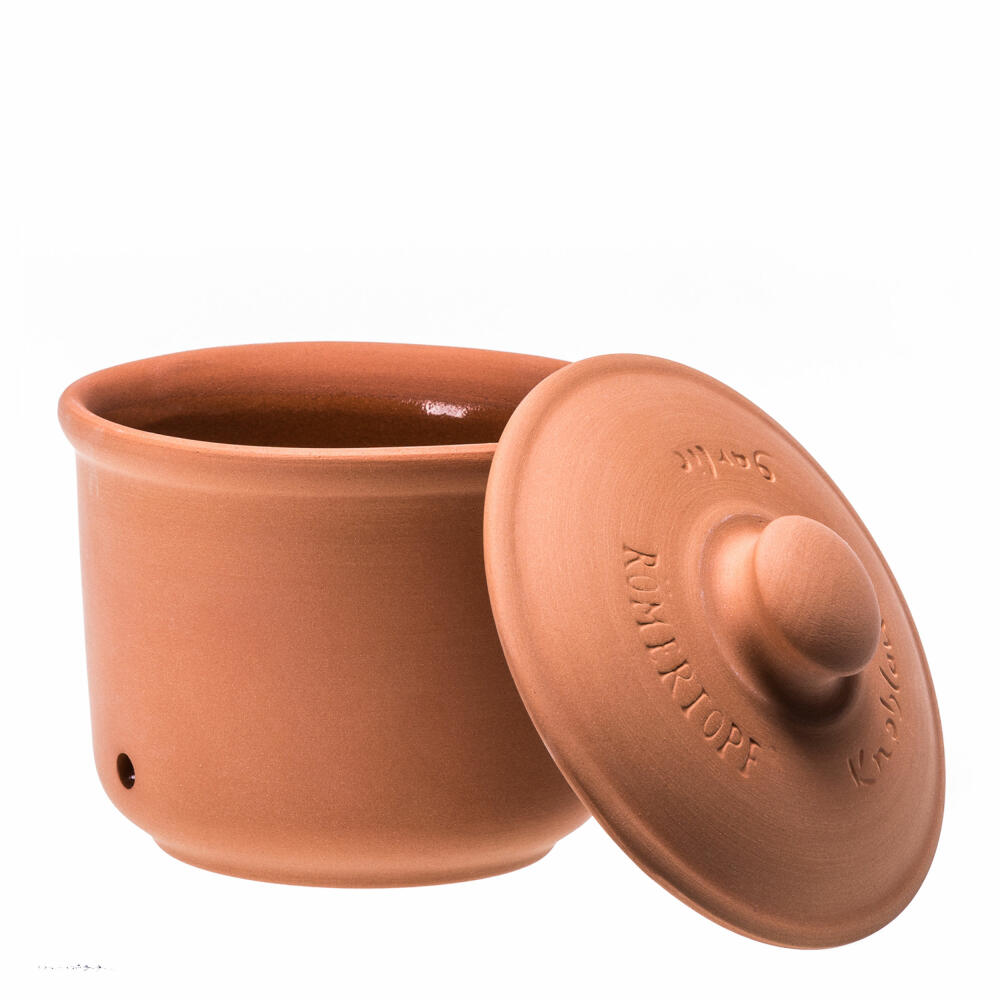 Römertopf Garlic Storage Pot, Garlic Pot, Storage Jar, for approx. 200 g, Natural Clay, 41405