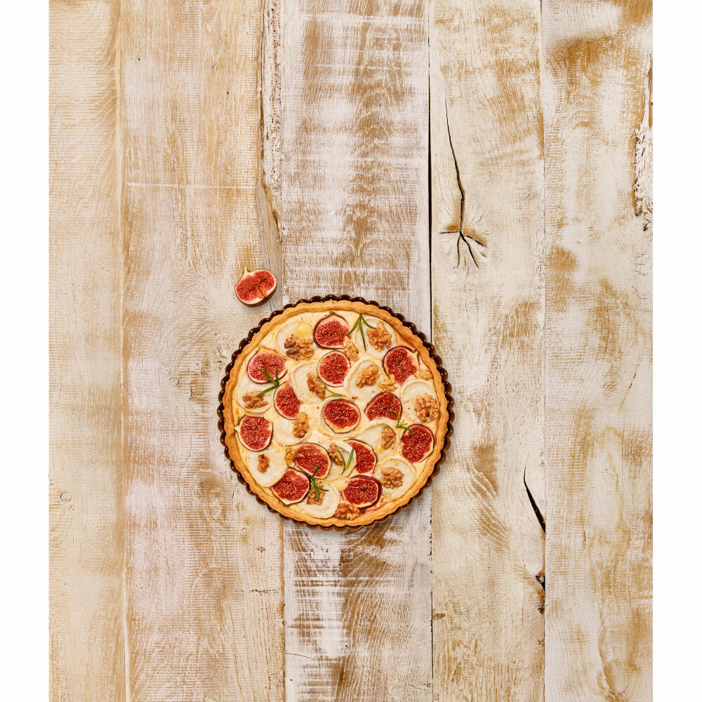 Birkmann Laib & Seele Quiche- & Tarteform, Quicheform, Backform, Kuchenbackform, Karbonstahl, Ø 20 cm, 210547