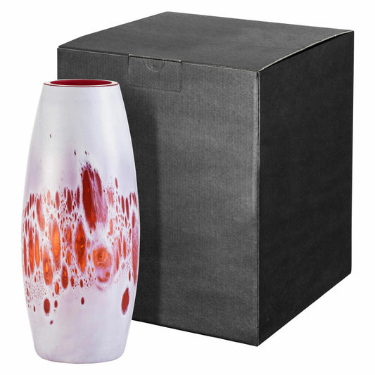 Eisch Vase Planets Seasons - Herbst, Dekovase, Blumenvase, Kristallglas, Rot, Weiß, 24.7 cm, 71566033