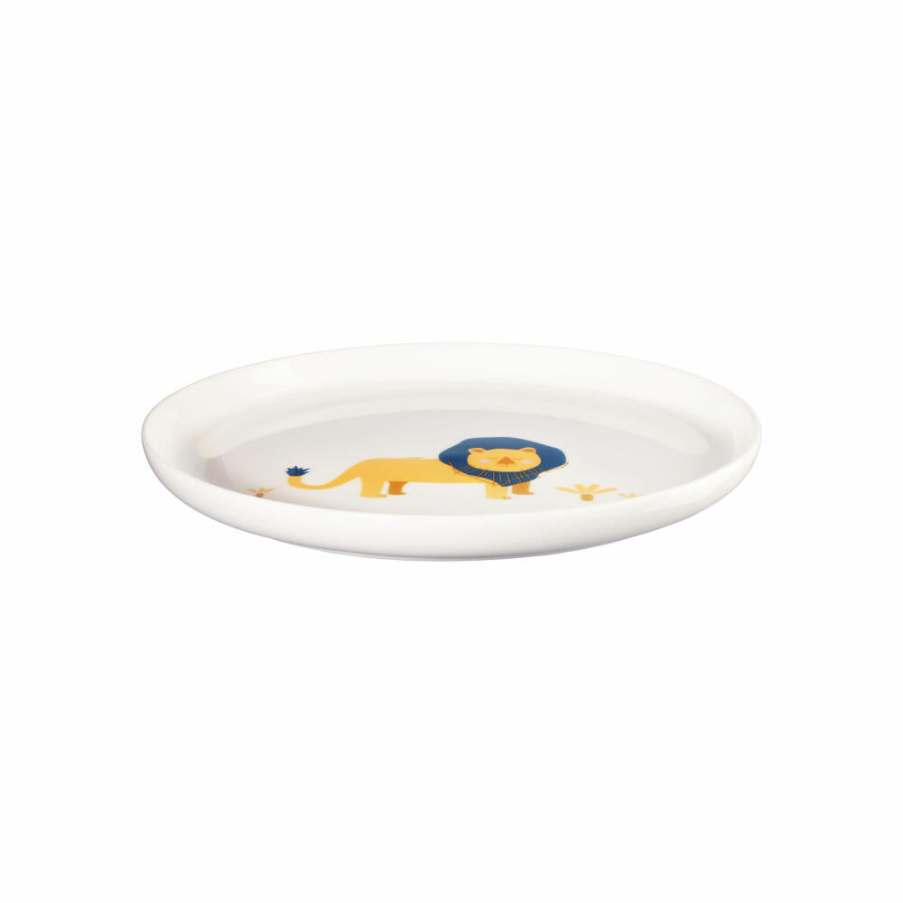 ASA Selection Kids Plate Leo Lion, Dinner Plate, Children, Fine Bone China, Ø 21 cm, 38142314