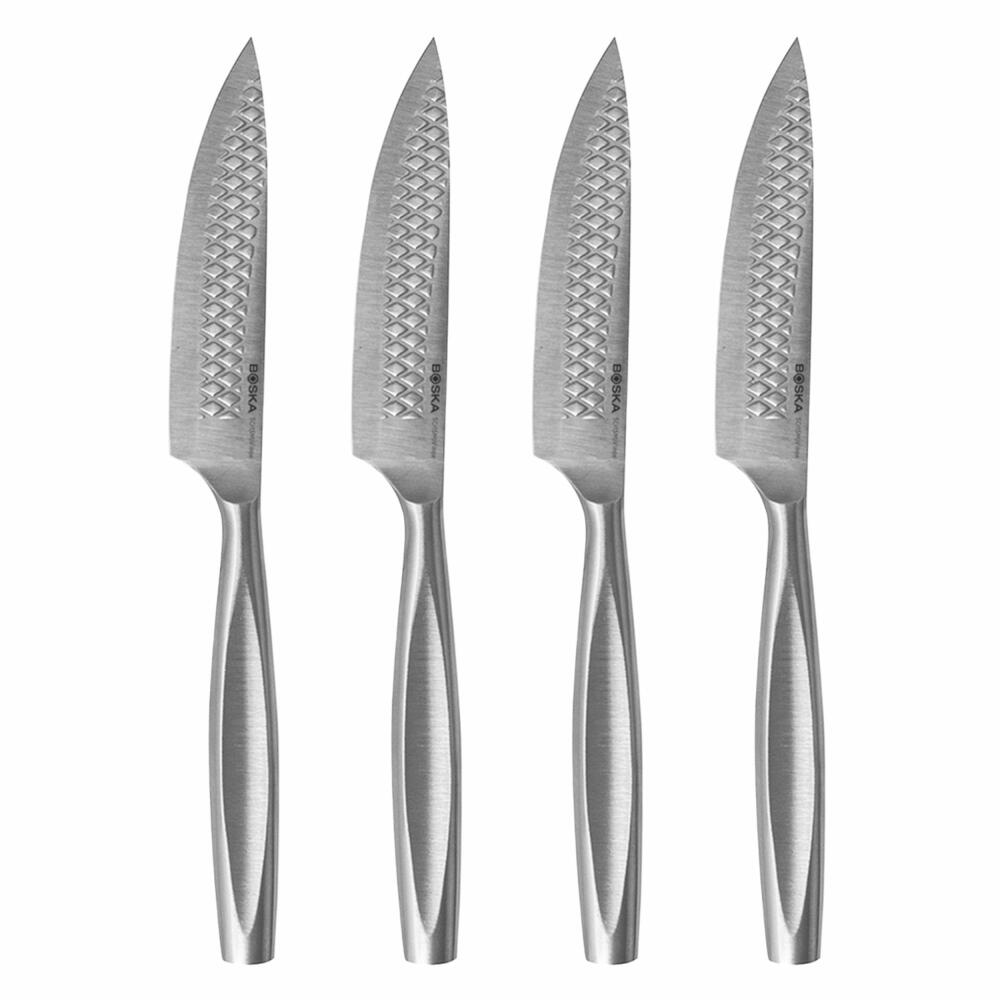 Boska Steakmesser Monaco+ 4er Set, Fleischmesser, Edelstahl, Silber, 307131