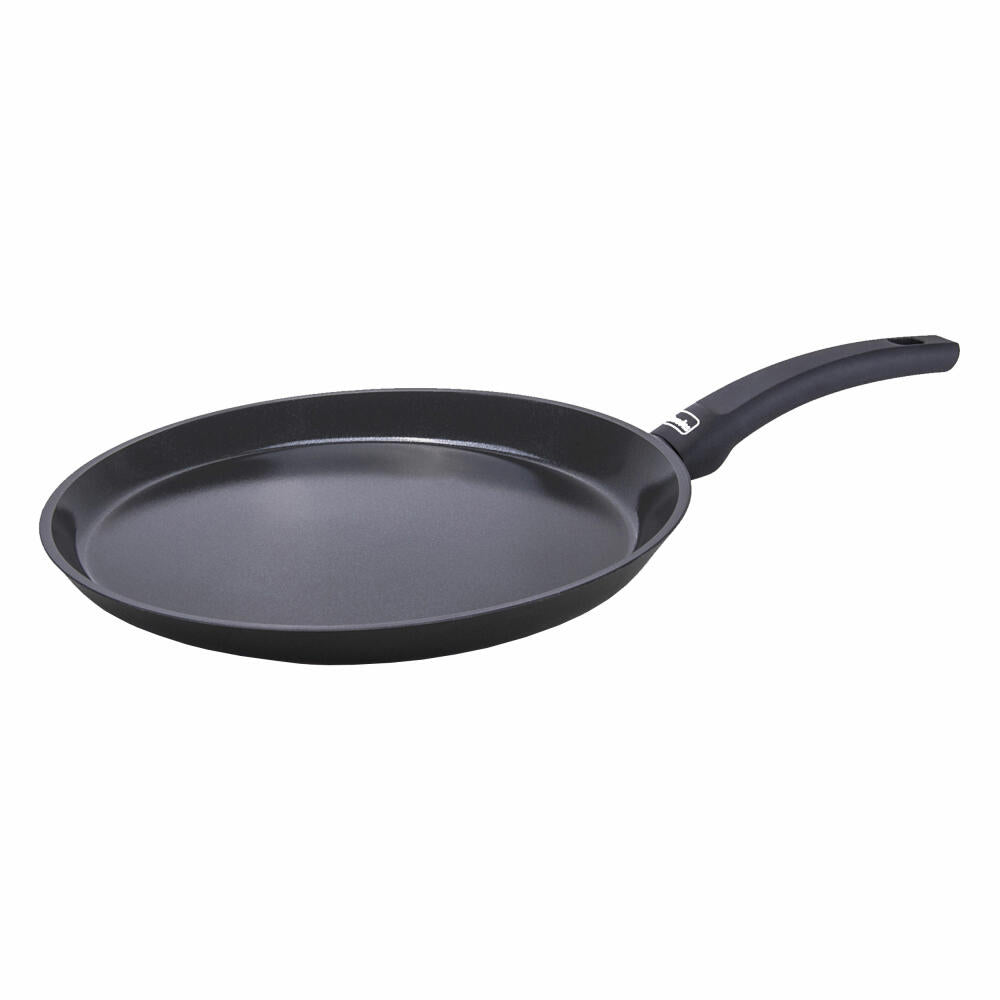 Berndes Crêpe Pans Crêpe Pan, Pan, Induction, Crêpes, Pancakes, Non-Stick Coating, Aluminium, Black, Ø 28 cm, 011289