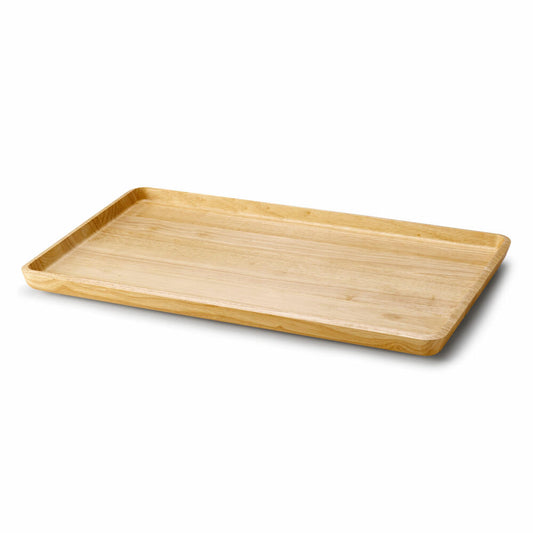 Continenta Tray Rectangular, Serving Tray, Wooden Tray, Breakfast Tray, Rubberwood, 53 x 32 cm, 3288