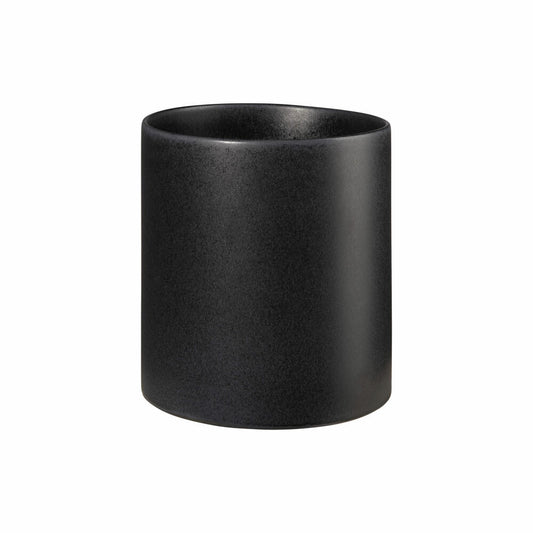 ASA Selection haruko planter Black Iron, flowerpot, plant pot, planter, flowerpot, stoneware, black matt, H 15 cm, 64053174