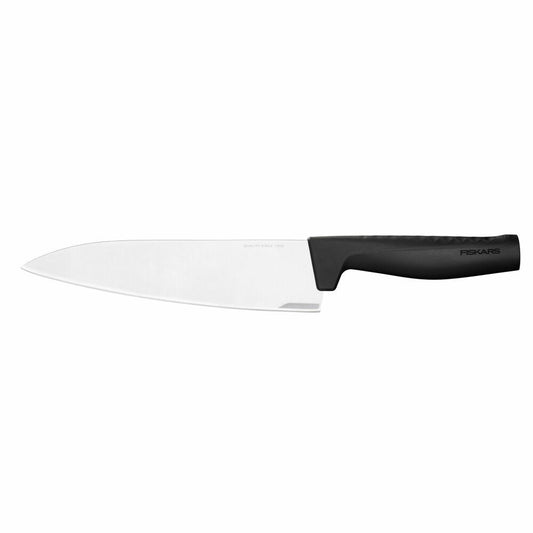 Fiskars Hard Edge Kochmesser Groß, Küchenmesser, Messer, 33 cm, Edelstahl, Kunststoff, Schwarz, 1051747