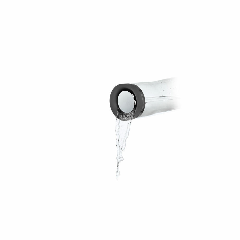 blomus SPLASH Wasserkaraffe, Magnet, Edelstahl poliert, Glas klar, Silikon, H 29.5 cm, Ø 9 cm, V 1 l, 63785