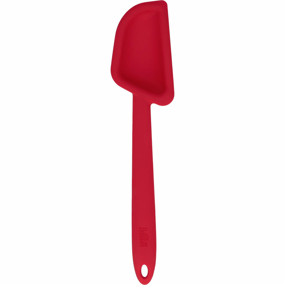 Birkmann Colour Kitchen spoon, dough scraper, cooking spoon, spoon, silicone with metal core, red, 29 cm, 422537