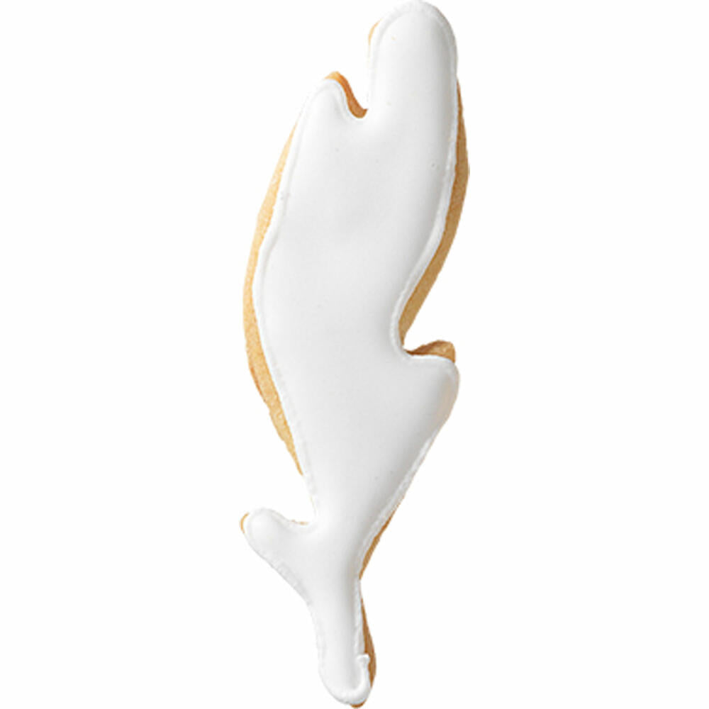 Birkmann cookie cutter feather, cookie cutter, cookie shape, biscuit, cookie, tinplate, 8 cm, 123366