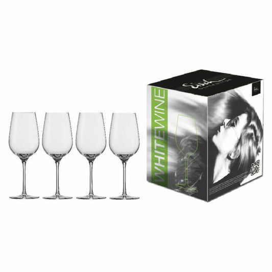 Eisch Weißweinglas 4er Set Vinezza, Weingläser, Kristallglas, 360 ml, 25505030