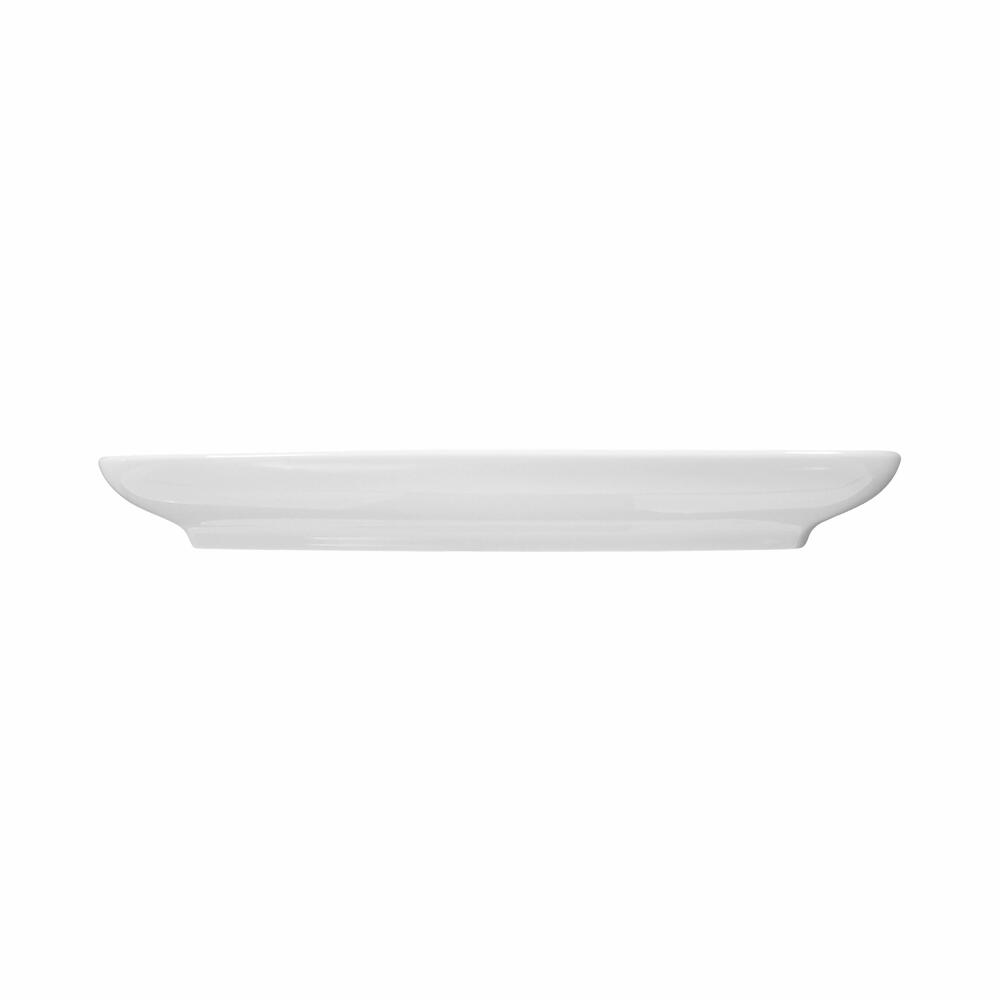 Seltmann Weiden Lido Square Plate, Serving Plate, Serving Plate, Porcelain, White, 25 x 16.3 cm, 001.764557