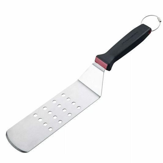 FMprofessional spatula Presist perforated, stainless steel, POM, black-red, 24 x 7 cm, 21992