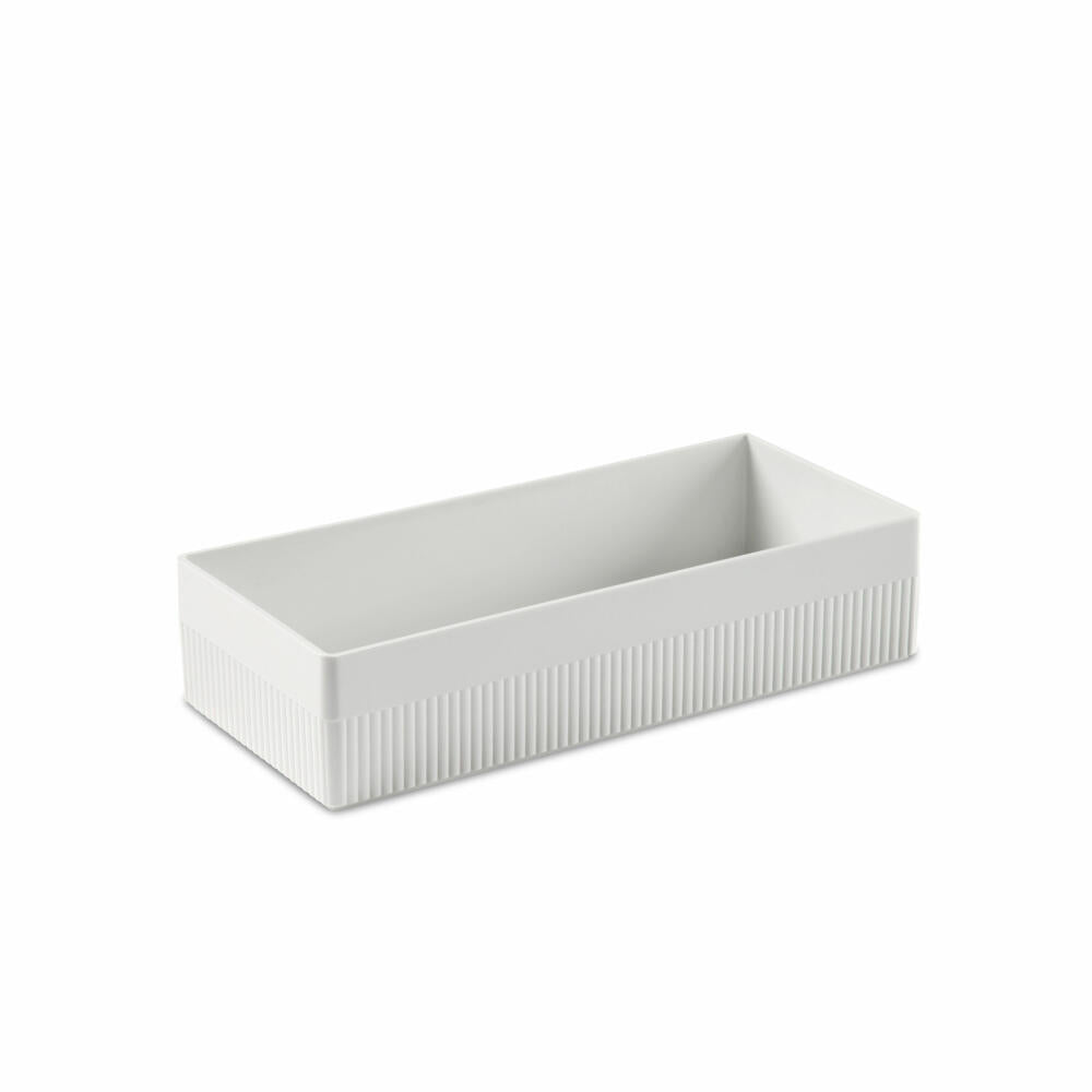 Authentics stacking box Kali M, storage box, ABS, white, 28.5 x 12 x 6 cm, 1300278