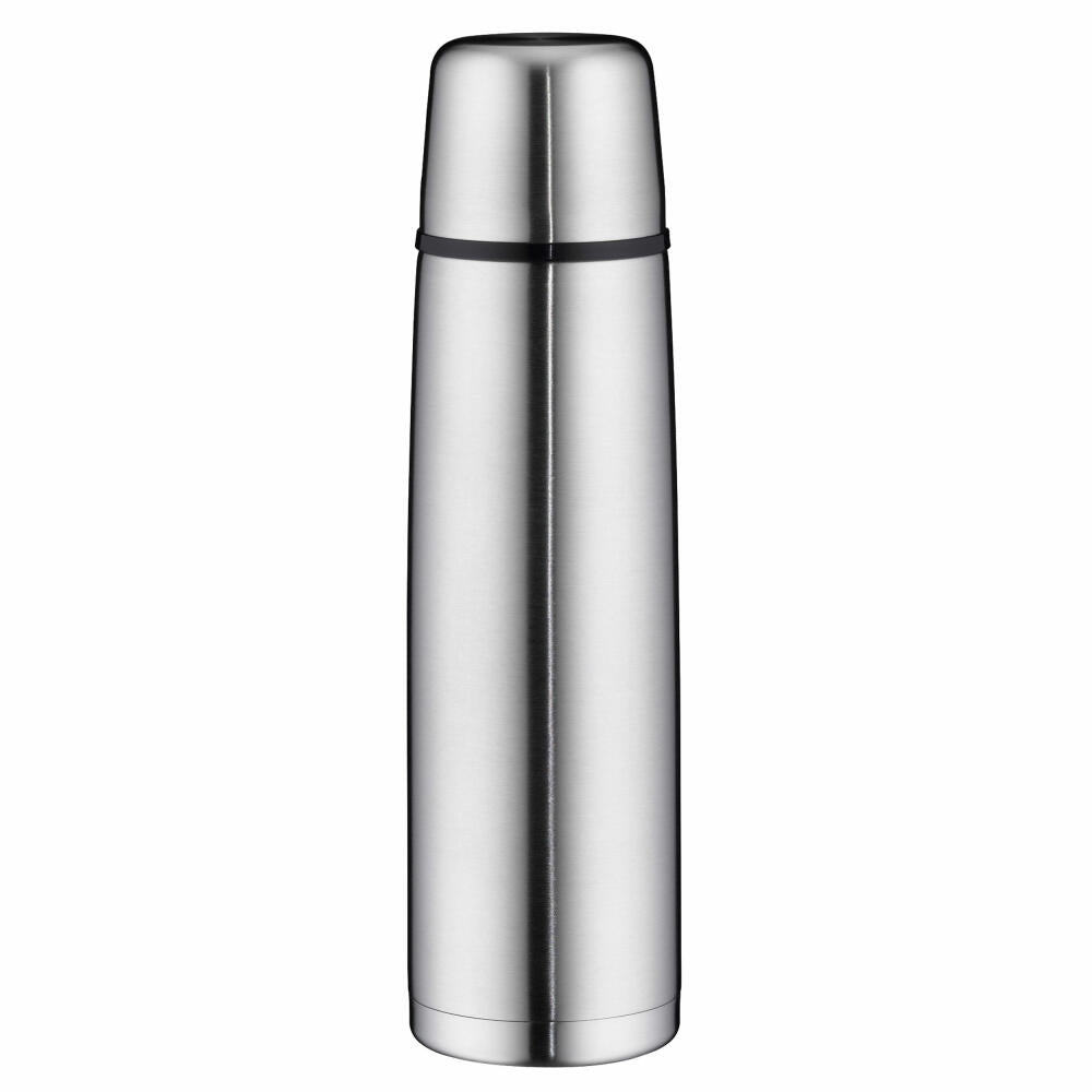 alfi insulated bottle ISOTHERM PERFECT screw cap, insulated bottle, thermos flask, bottle, stainless steel, Stainless Steel Mat, 1 L, 5107205100