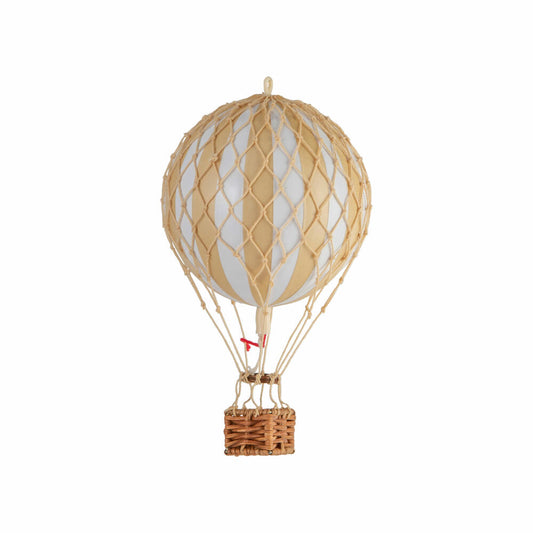 Authentic Models Hanging Decoration Floating in the Skies White Ivory, Balloon, Rattan, Paper, PP Plastic, AP160W