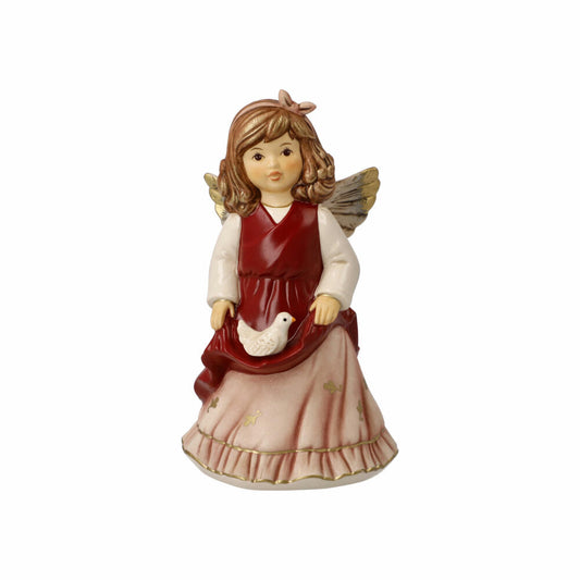 Goebel Angel Peace Angel, decorative figure, Christmas, stoneware, Bordeaux, 14.5 cm, 41672291