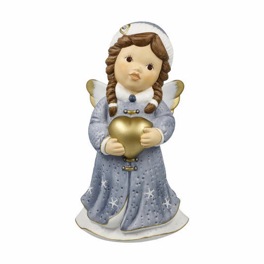 Goebel Angel Winter Love, Biscuit Porcelain, Colorful, Limited Edition, 11751051