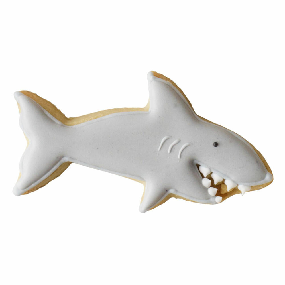 Birkmann Shark Cookie Cutter, Cookie Cutter, Cookie Mold, Biscuit, Cookies, Stainless Steel, 10 cm, 191884