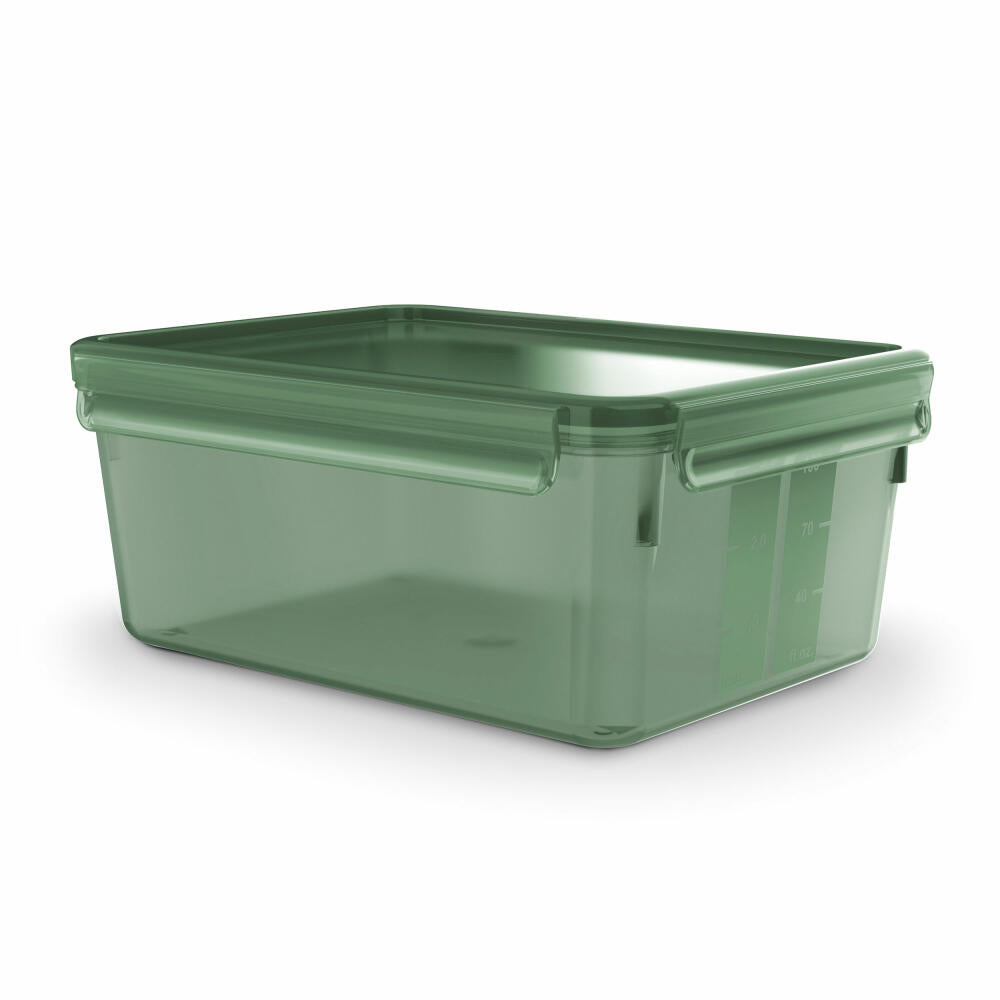 EMSA Clip &amp; Close Eco food storage container, storage container, plastic, green, 3.7 L, N11704