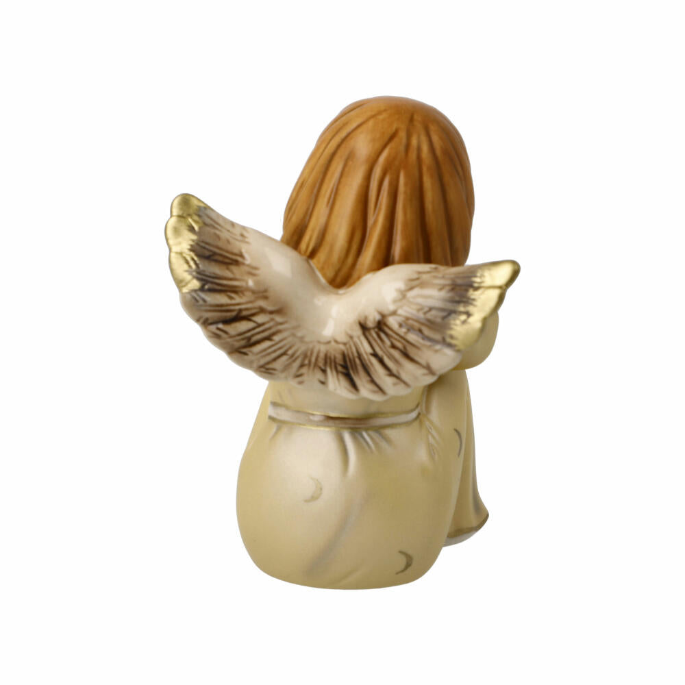 Goebel decorative figure angel dreamy little angel, heavenly messenger, stoneware, champagne, 10 cm, 41658071