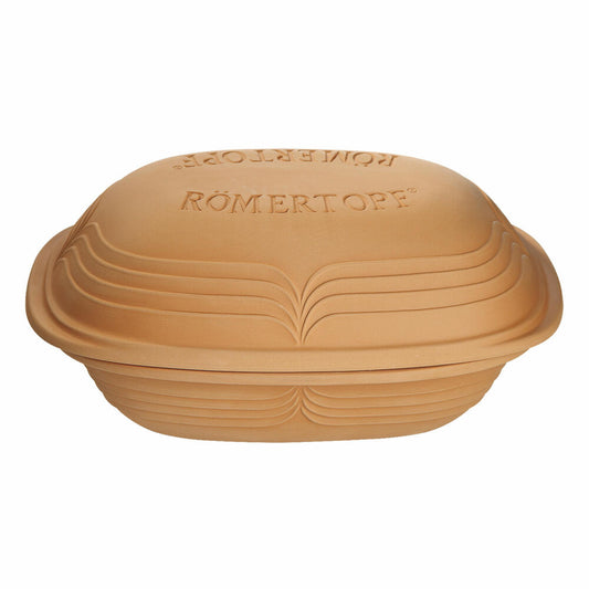 Römertopf Modern Look roaster, ceramic roaster, braising pan, Römer Topf, for 4 people, natural clay, 3 L, 11505