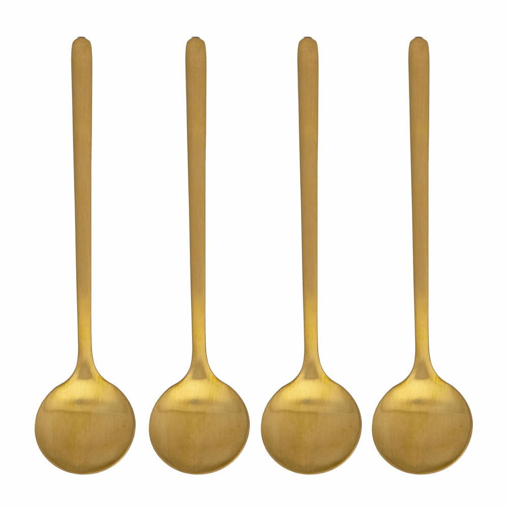 Bialetti Deco Glamour Set Spoons, set of 4, coffee spoons, steel, gold, FW2022042