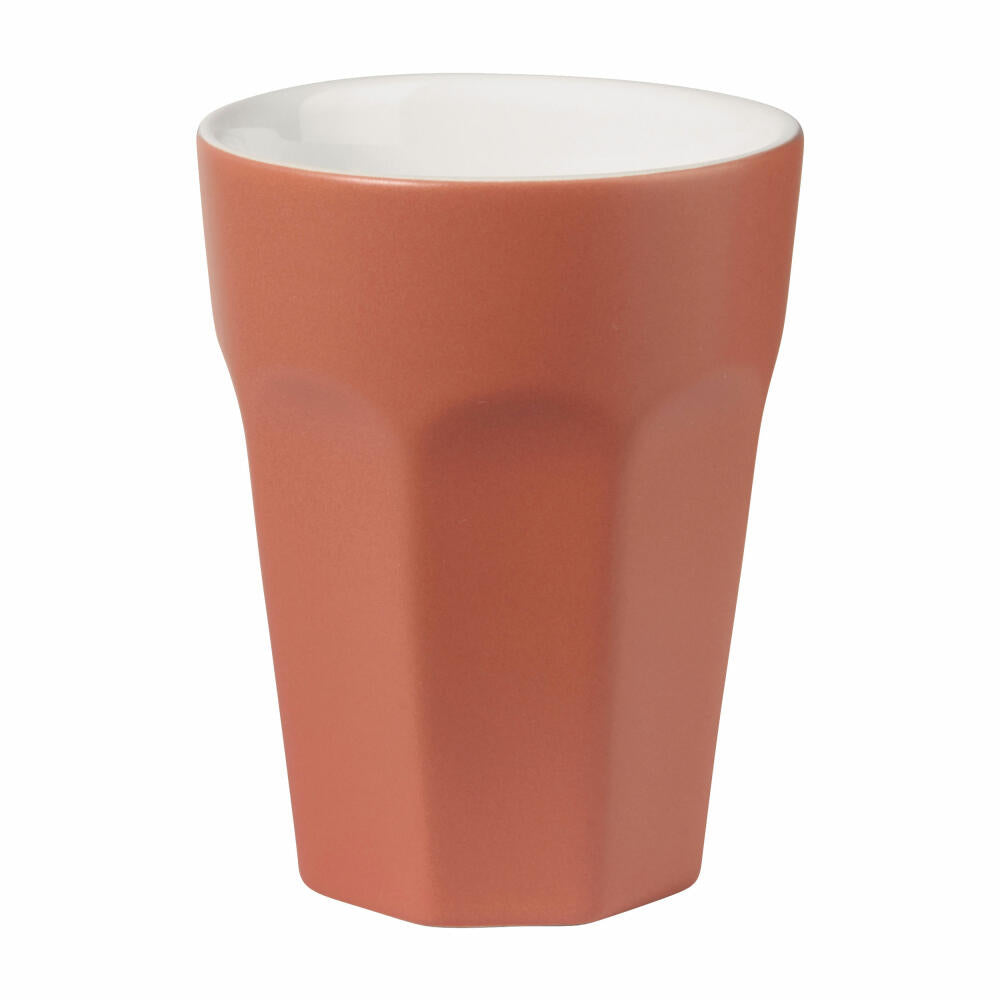 ASA Selection ti amo colore Becher Cappuccino, Cappuccinobecher, Kaffeetasse, Tasse, Steingut, Red Clay, 250 ml, 5180354