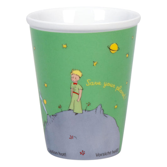 Könitz Coffee to go Mug Little Prince - Save your planet, Tasse, Kaffeetasse, Porzellan, Grün, 380 ml, 1111621358