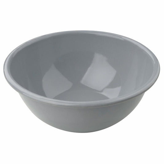 Fackelmann Breakfast bowl large, bowl, kitchen bowl, enamel, grey, 17 x 7 cm, 47175