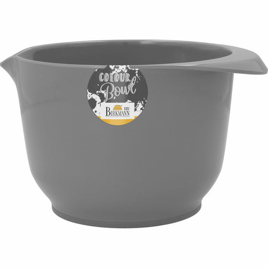 Birkmann Colour Bowl mixing and serving bowl, mixing bowl, bowl, melamine resin, grey, 1.5 litres, 709287