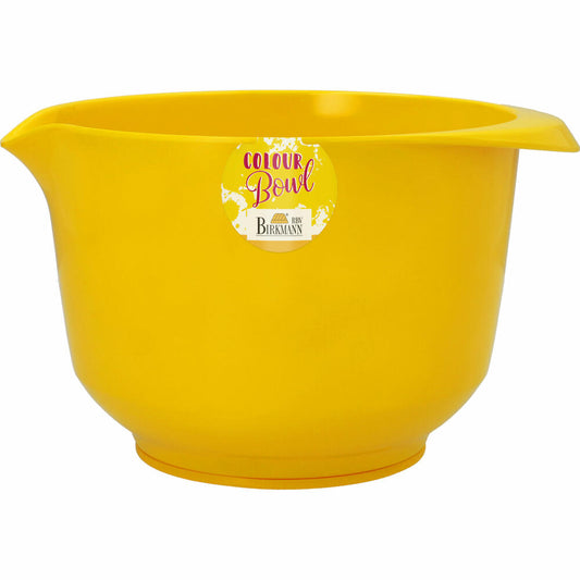 Birkmann Colour Bowl mixing and serving bowl, mixing bowl, bowl, melamine resin, yellow, 2 L, 708211