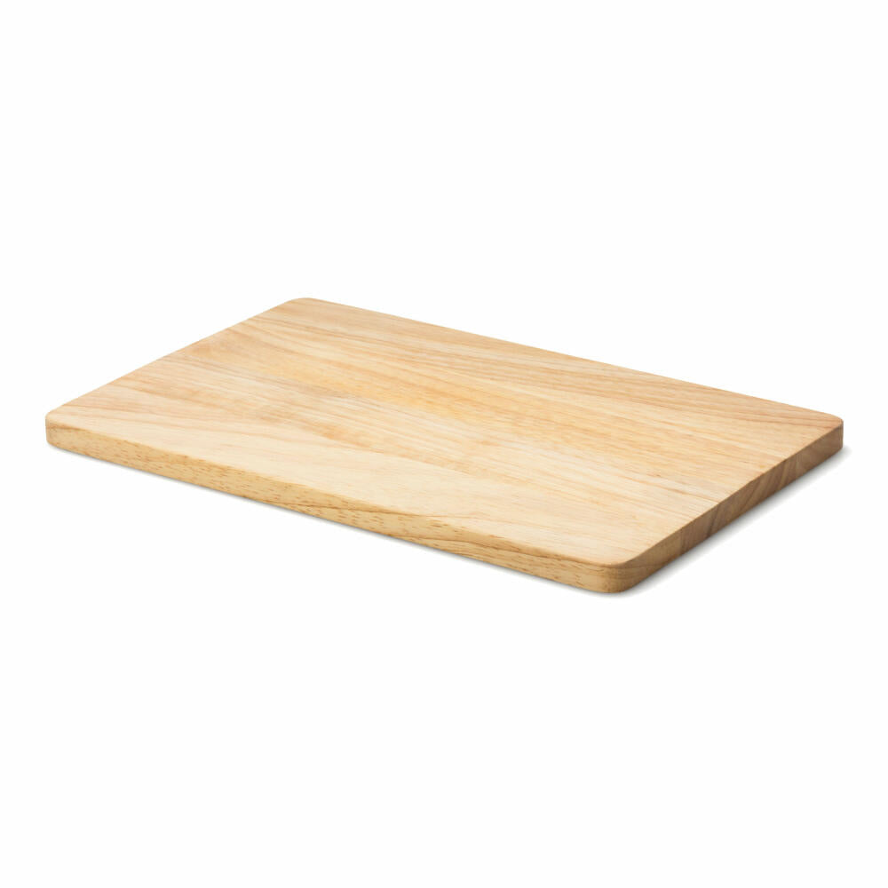 Continenta cutting board, kitchen board, wooden board, serving board, rubberwood, 34 x 22 cm, 3256