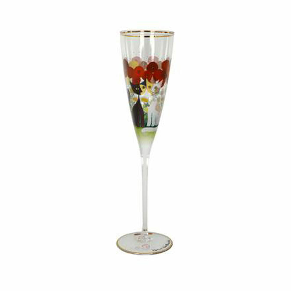 Goebel champagne glass Rosina Wachtmeister - Lestate in giardino, champagne glass, sparkling wine, glass, 66926451