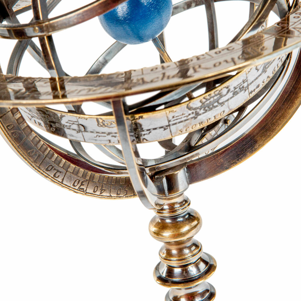 Authentic Models Armillary Sphere Bronze, Armillary Dial, Brass, Chrome, GL052