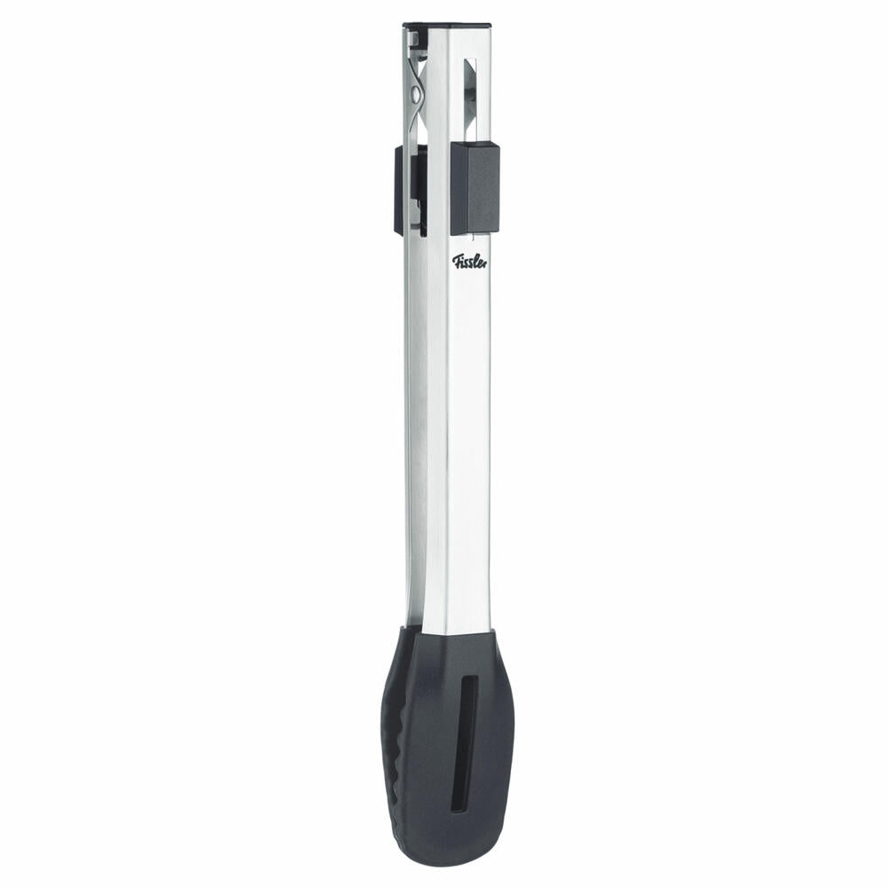 Fissler tongs Original-Profi Collection, stainless steel, silicone, silver, black, 28 cm, 084-008-40-000