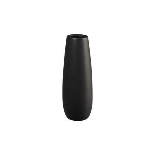 ASA Selection ease Vase Black Iron, Blumenvase, Tischvase, Dekovase, Steingut, Schwarz Matt, H 25 cm, 91031174