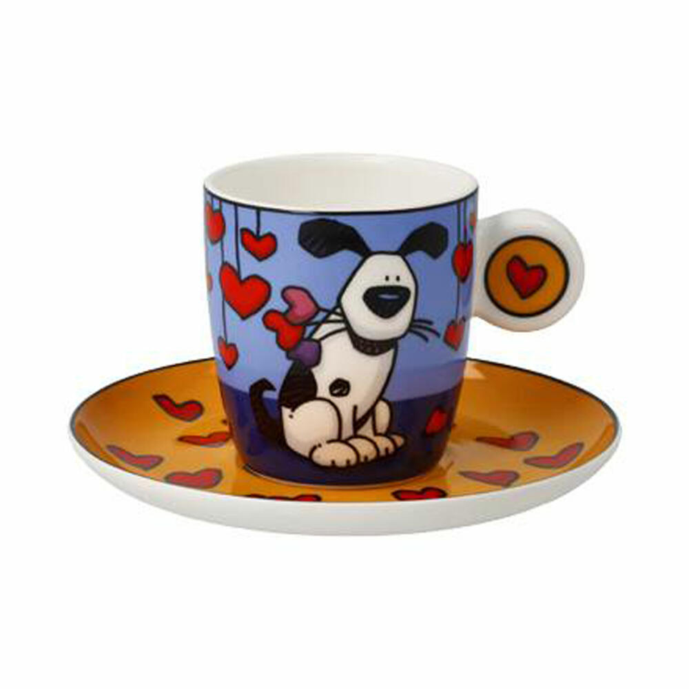 Goebel espresso cup Ed Heck -Love Dog, espresso cup, fine bone china, 67200111