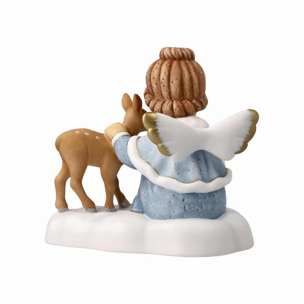 Goebel Angel I'll take care of you, decorative figure, porcelain, colored, 14.5 cm, 11751031