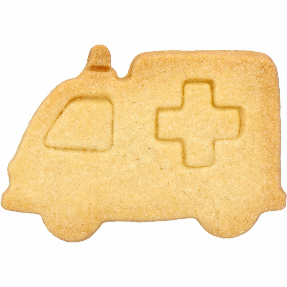 Birkmann cookie cutter ambulance, cookie cutter, cookie shape, biscuit, cookies, stainless steel, 8 cm, 189683