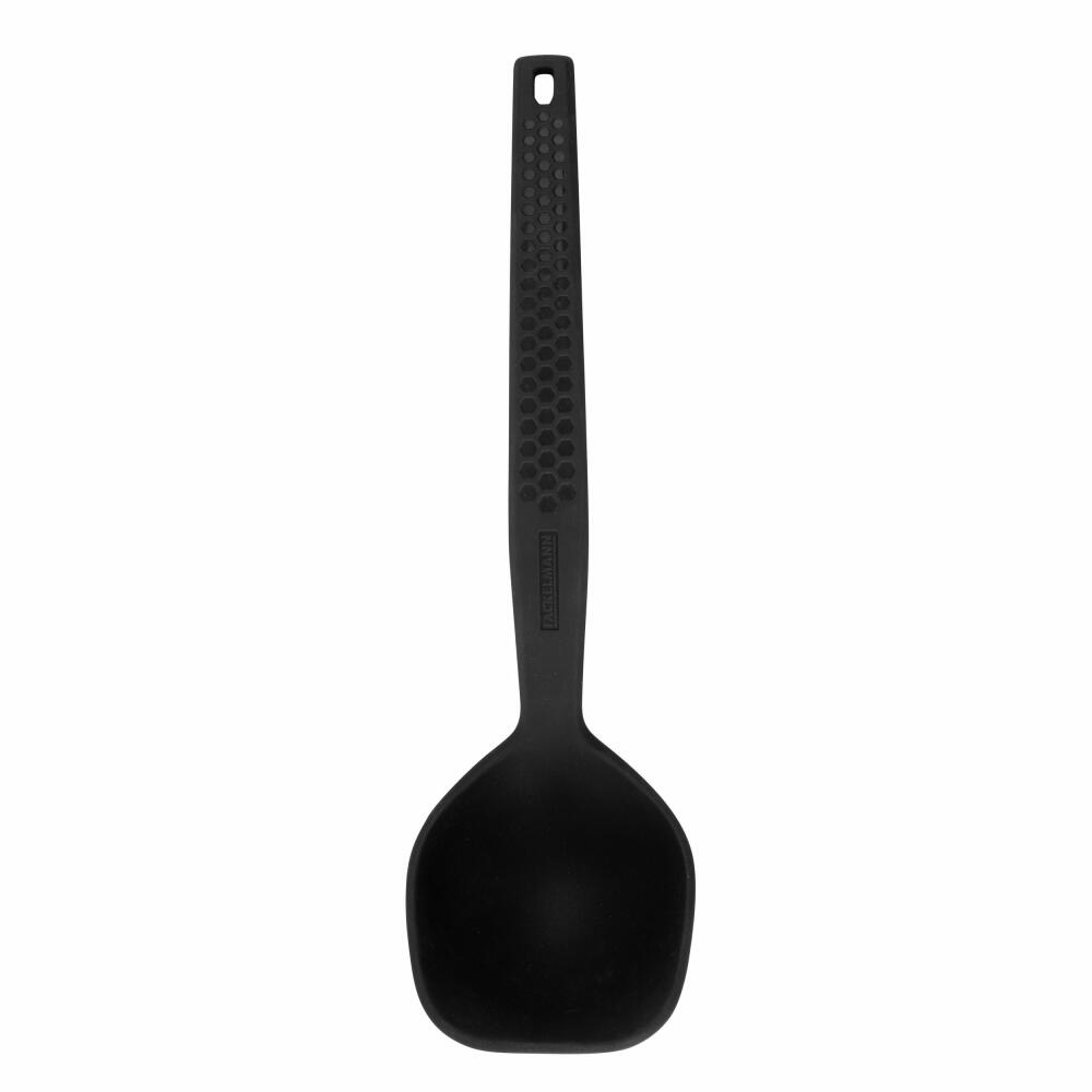 Fackelmann Ladle Statement, Cooking Spoon, Kitchen Utensil, Silicone, Metal, Grey, 28 cm, 25291