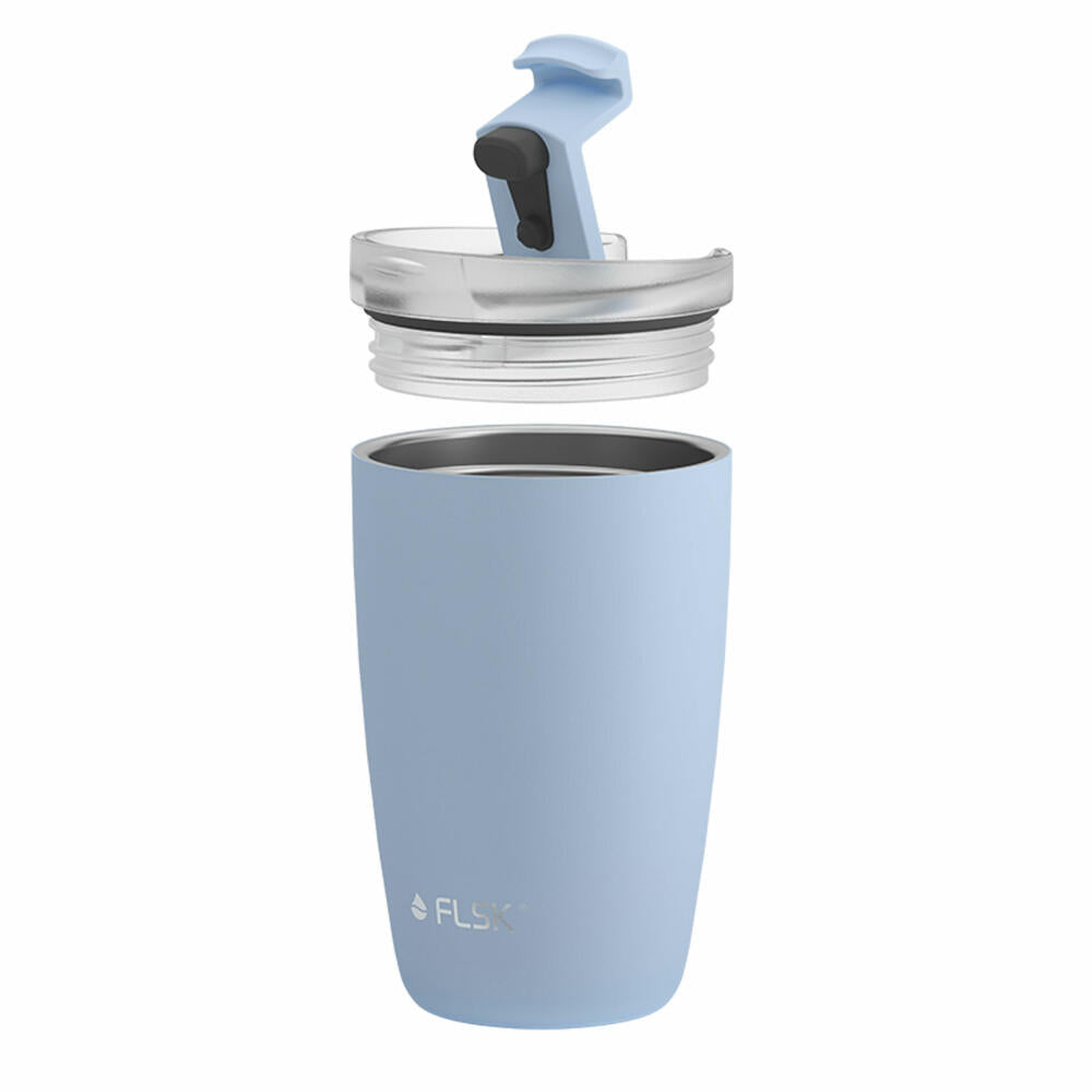 FLSK CUP Coffee To Go Mug Sky, Coffee Mug, Insulated Mug, Thermo Mug, Stainless Steel, 350 ml, 1030-0350-0023