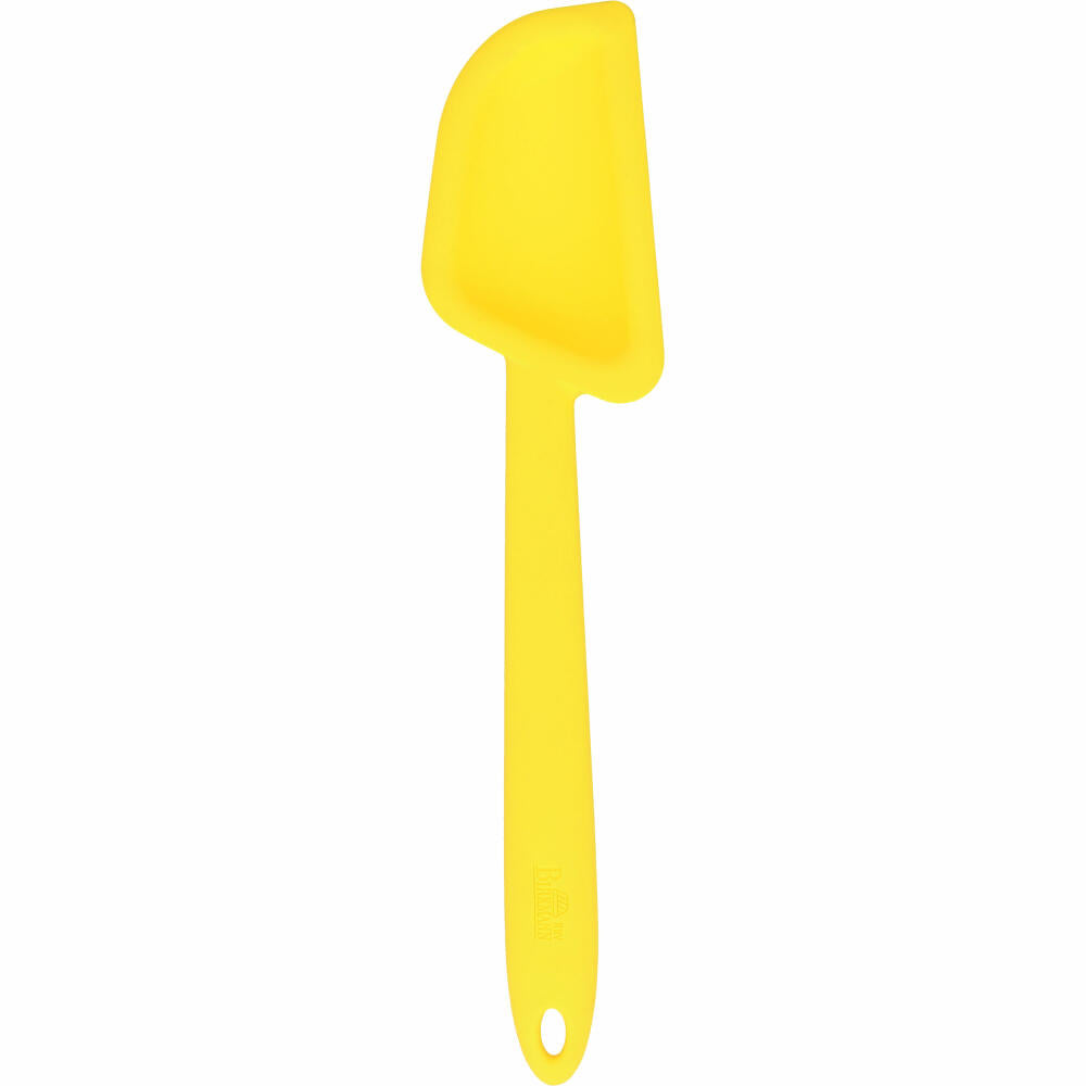 Birkmann Colour Kitchen spoon, dough scraper, cooking spoon, spoon, silicone with metal core, yellow, 29 cm, 422506