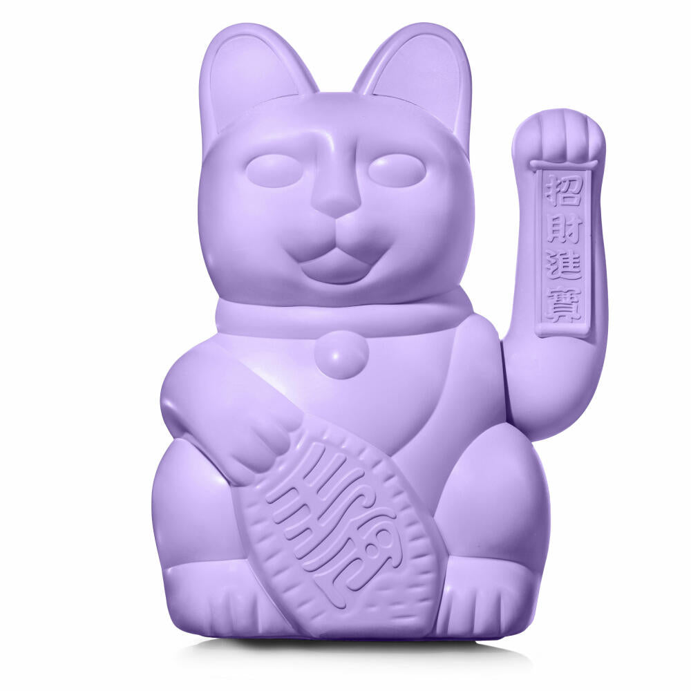 Donkey Products Lucky Cat Maneki Neko Large, waving cat, lucky charm, plastic, lilac, 30 cm, 330547