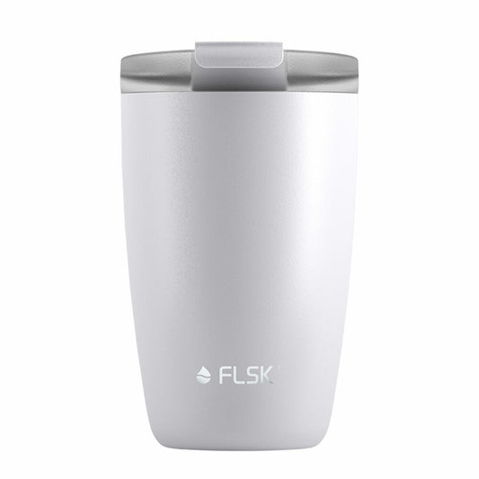 FLSK CUP Coffee To Go Mug White, Coffee Mug, Insulated Mug, Thermo Mug, Stainless Steel, 350 ml, 1030-0350-0010