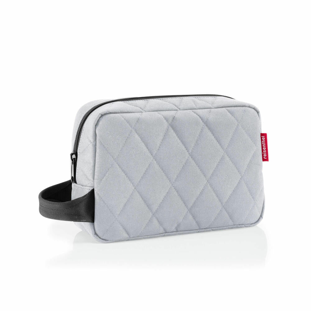 reisenthel cosmeticpouch M, toiletry bag, cosmetic bag, Rhombus Light Grey, 3 L, BH7060