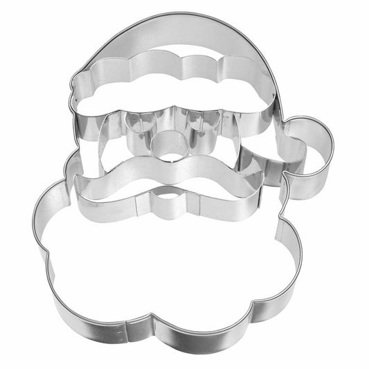 Birkmann cookie cutter Santa Claus face, cookie cutter, cookie mold, biscuit, cookies, stainless steel, 10.4 cm, 197169