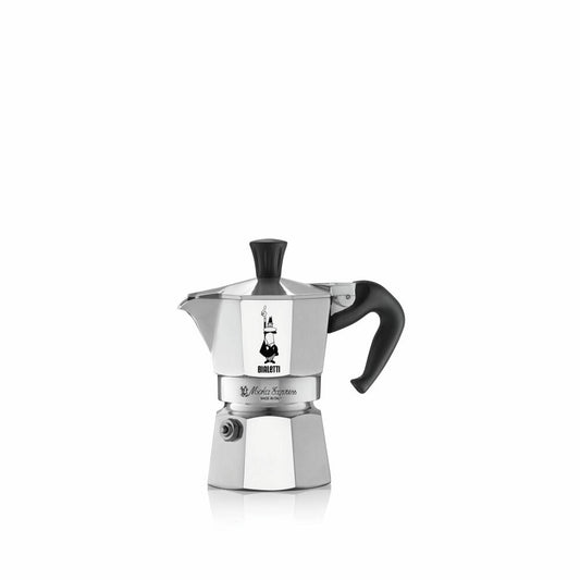 Bialetti Espresso Maker Moka Express for 1 Cup, Espresso, Espresso Pot, Coffee Maker, Aluminum, Silver, 60 ml, 1161