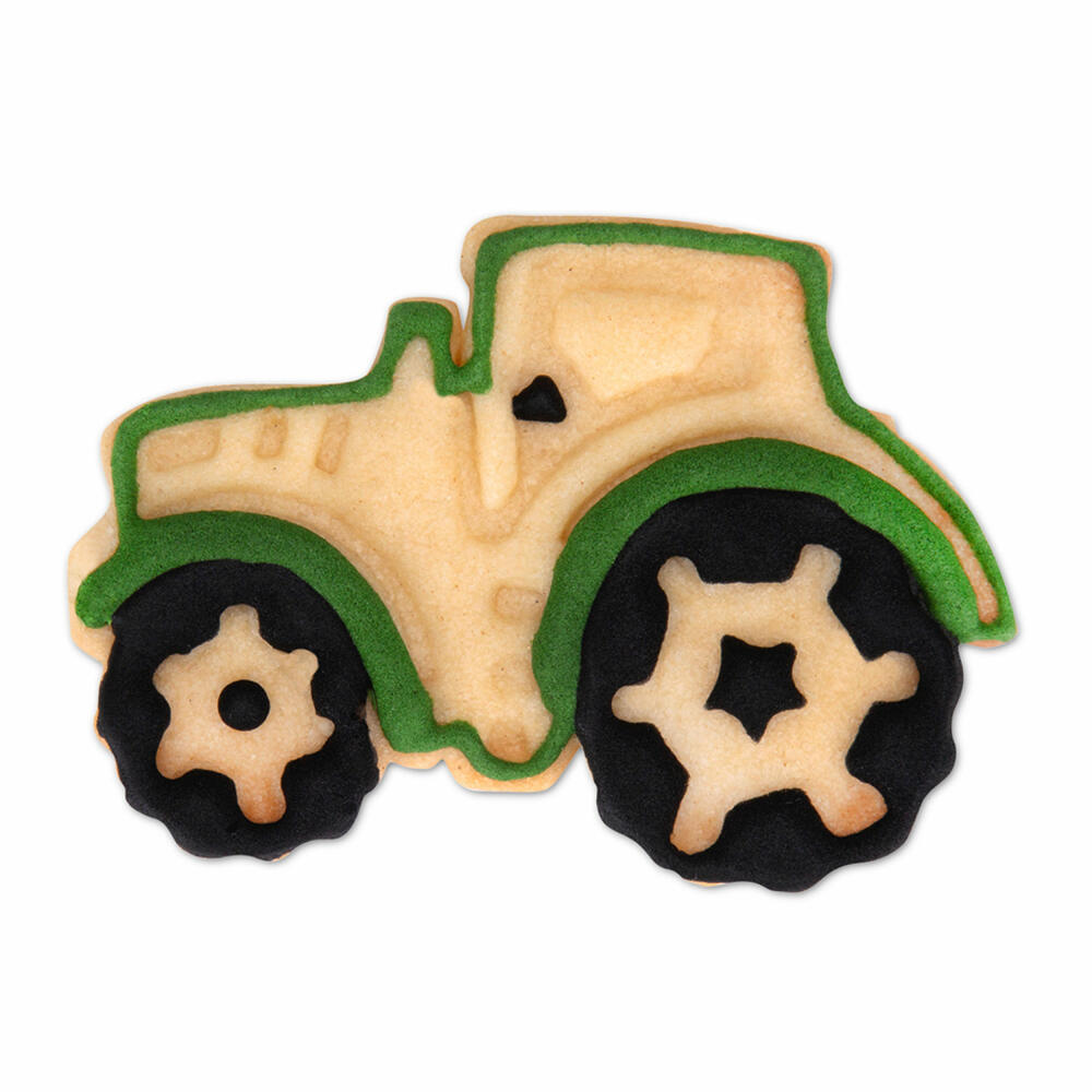 Städter embossed cookie cutter with ejector tractor, cookie cutter, cookie mold, biscuit, cookies, plastic, 6.5 cm, 171848